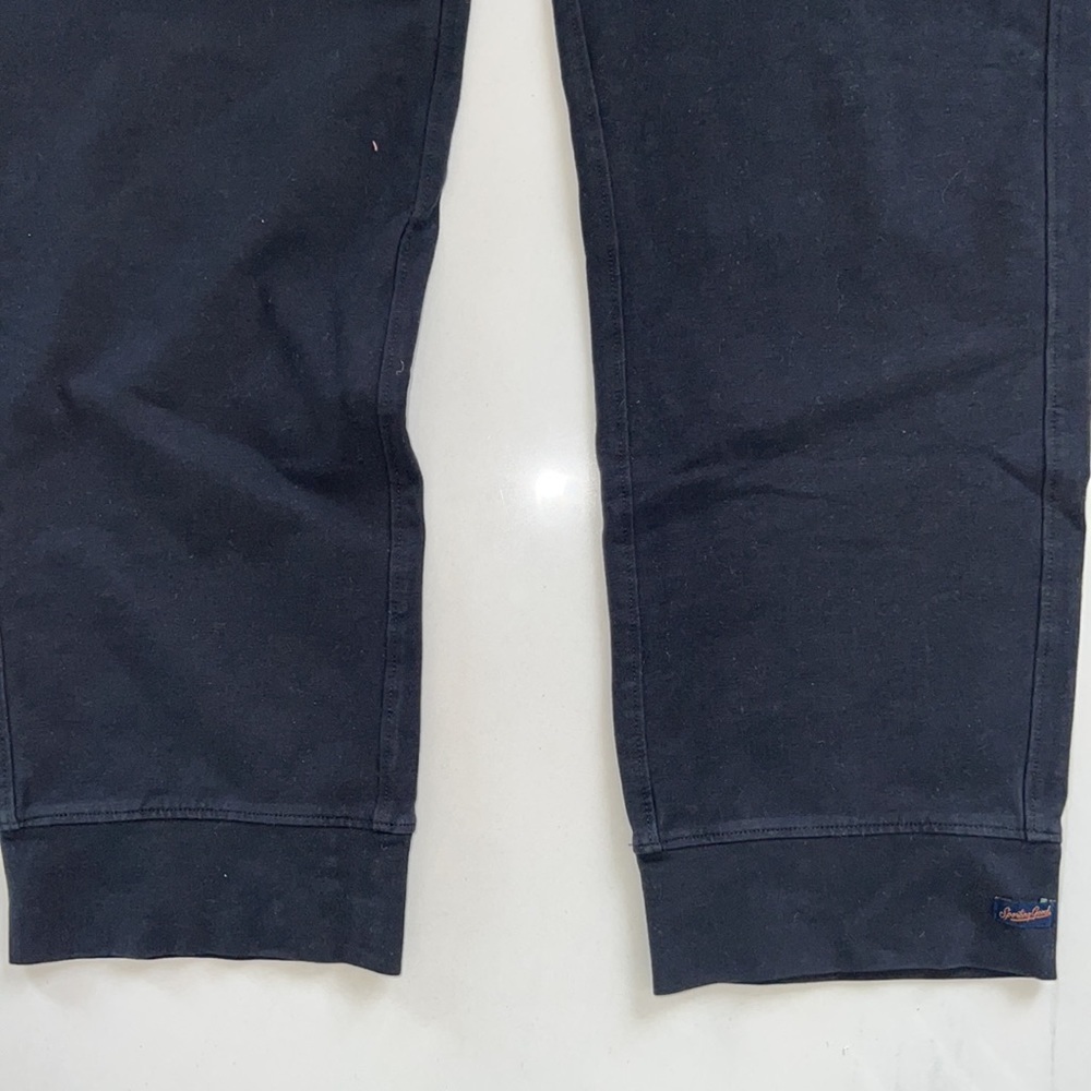 Black Soft Brushed Twill Good Man Brand Straight Leg Pant Drawstring Size L - Picture 2 of 6